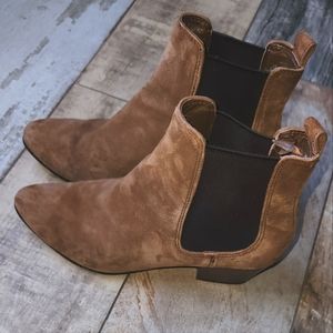 Sam Eldman Suede Ankle Boots